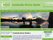 Tablet Screenshot of cambodiadriverguide.com